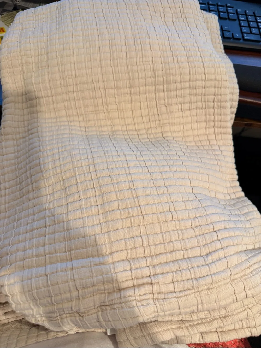 Quince Organic Ribbed Cotton Coverlet
